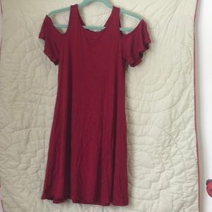 Boutique wine colored casual dress, XS
